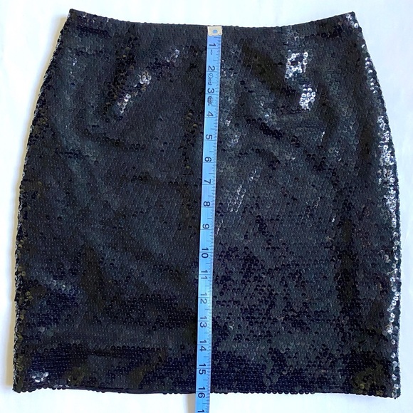 Vintage Bergdorf Goodman Black Sequin Mini Skirt - Picture 7 of 10
